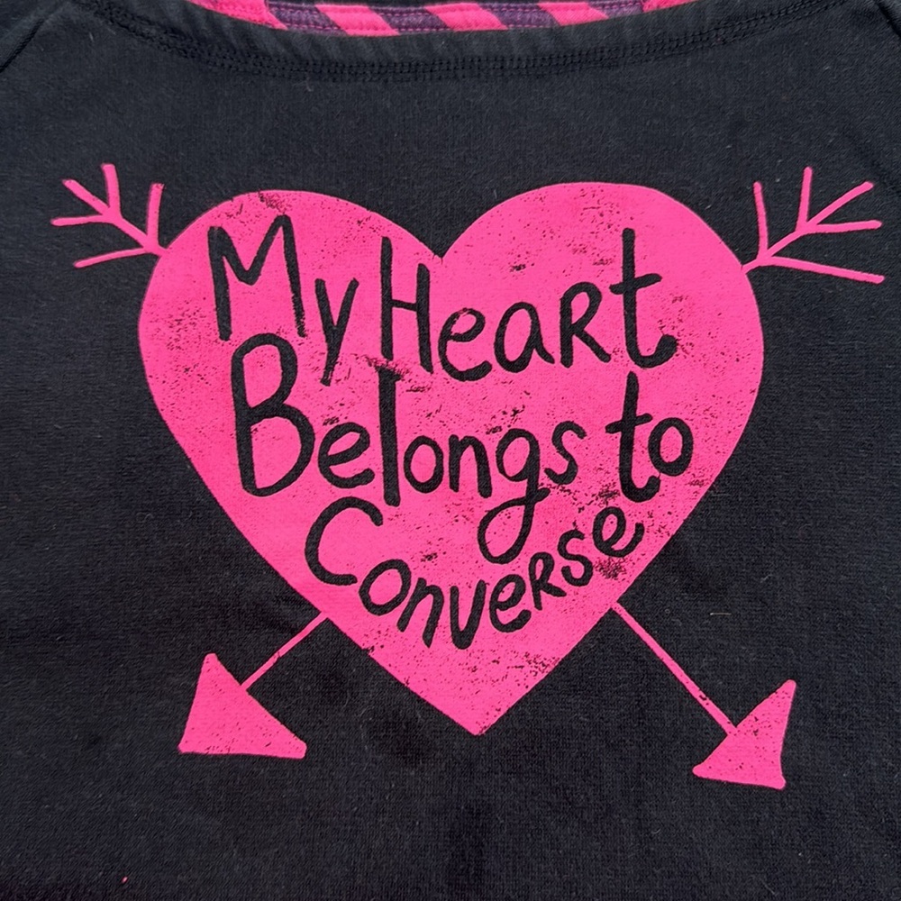 Converse all star sweatshirt. Size medium. My heart belongs to converse